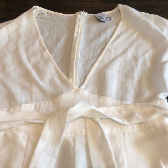 Princess Polly White Romper Women’s 12 Plunge Preppy Minimalist Fairy Party Boho - Picture 4 of 12